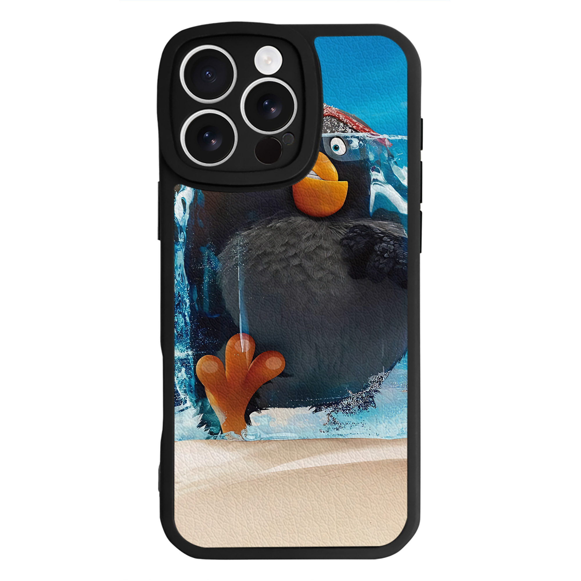 （画像用） Angry Birds アングリーバード 【iPhone 16シリーズ対応】シリコンスマホケース（レザー調） 材質：シリコン